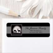 .75"x2.25インチ差出人住所ラベルハンタームーンディアー ラベル (インサイチュ)