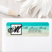 .75"x2.25インチ差出人住所ラベルブグラデーションルースタン ラベル (インサイチュ)