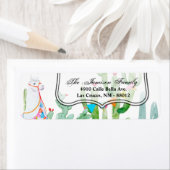 .75"x2.25インチ差出人住所ラベルボホラマボヘミア ラベル (インサイチュ)