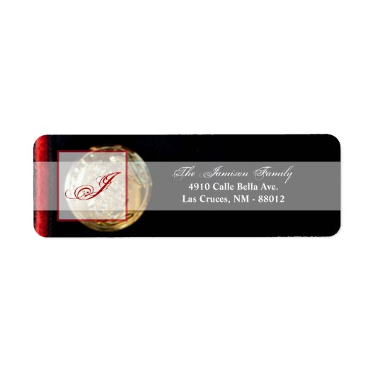 .75"x2.25インチ差出人住所ラベルマリンドレスブルー ラベル (正面)