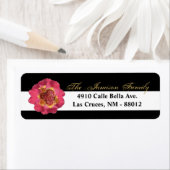 .75"x2.25インチ差出人住所ラベルモダンストライプBlac ラベル (インサイチュ)