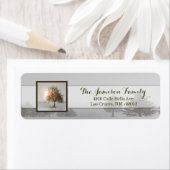 .75"x2.25インチ差出人住所ラベル冬サンセットツリー ラベル (インサイチュ)