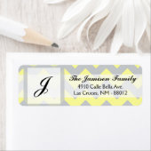 .75"x2.25インチ差出人住所ラベル山形イエロー ラベル (インサイチュ)