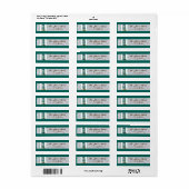 .75"x2.25インチ差出人住所ラベル素朴Mason Jar ラベル (フルシート)