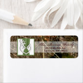 .75"x2.25インチ差出人住所ラベル鹿カップルDoe ラベル (インサイチュ)