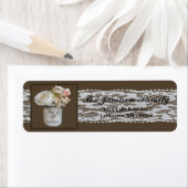 .75"x2.25インチ差出人住所ラベルMason Jarバラ ラベル (インサイチュ)