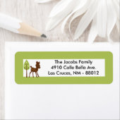 .75"x2.25インチ差出人住所ラベルWoodland Friends ラベル (インサイチュ)