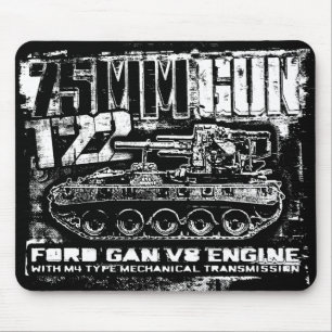 75mmガンT22マウスパッドマウスパッド マウスパッド