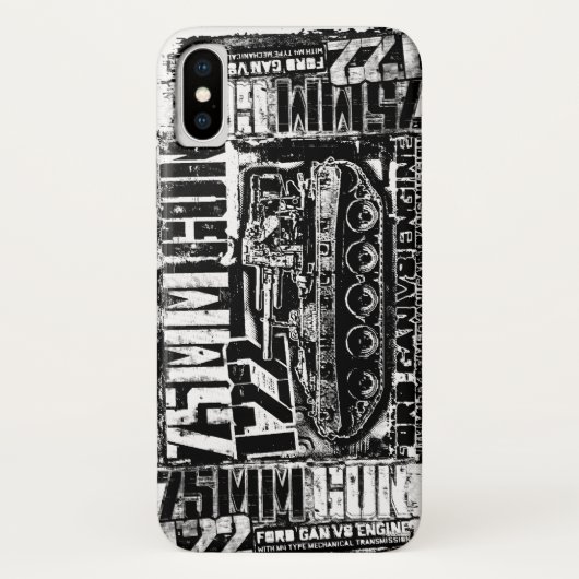 75mm砲T22 Case-Mate iPhoneケース (裏面)