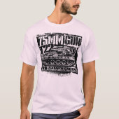 75mm gun T22 TシャツTシャツ Tシャツ (正面)