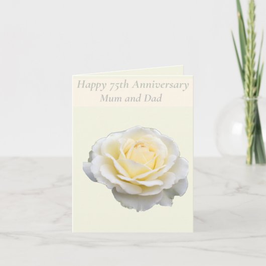 75thアニバーサリー編集可能 カード (正面)