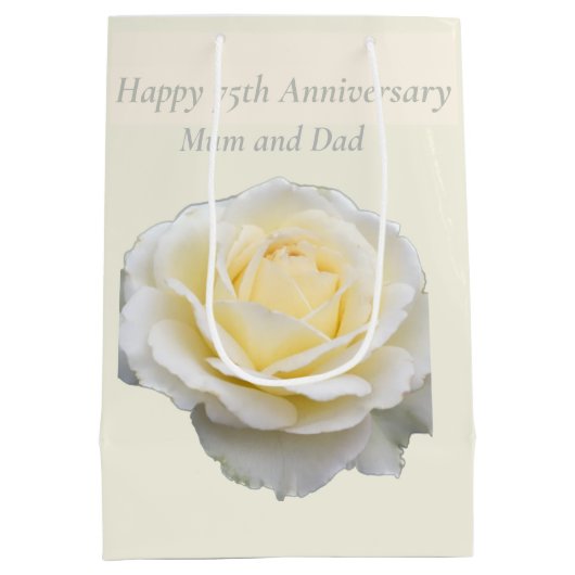 75thアニバーサリー編集可能 ミディアムペーパーバッグ (裏面)