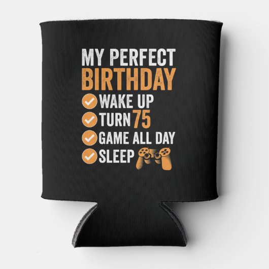 75thターン75私の完璧な誕生日ゲーム 缶クーラー (正面)