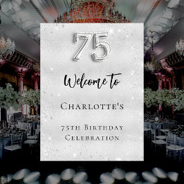 75thバースデーシルバーウェルカム ポスター