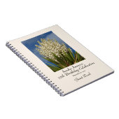 75thバースデーパーティーゲストブックブルーミングユッカ ノートブック (右側)