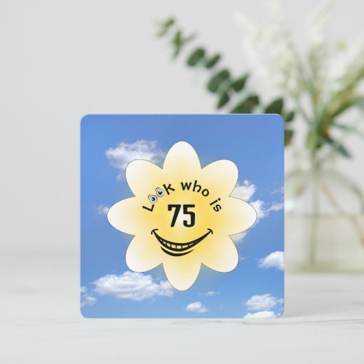 75thバースデーパーティーサマーサンシャイン 招待状 (スタンド正面)