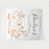 75thバースデーパーティー秋パンプキン離れ タペストリー (正面(横))