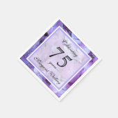 75thバースデーパーティー紙ナプキンス スタンダードカクテルナプキン (角)