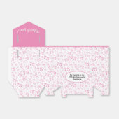 75thピンク/白の乱数パターンをありがとう フェイバーボックス (折り畳みなし)