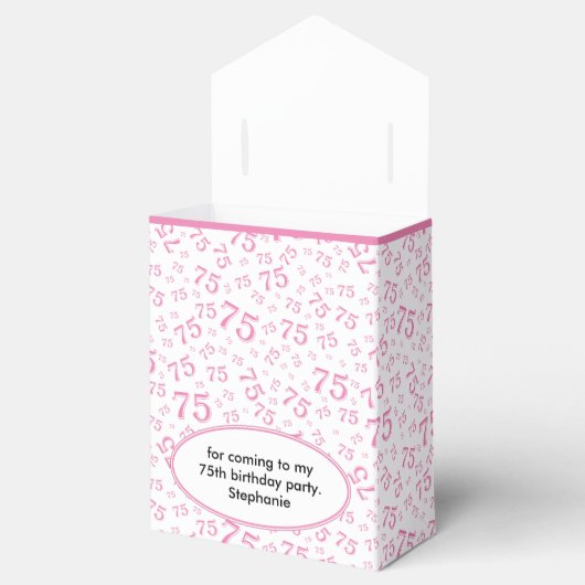 75thピンク/白の乱数パターンをありがとう フェイバーボックス (オープン)