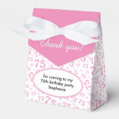 75thピンク/白の乱数パターンをありがとう フェイバーボックス (正面サイド)