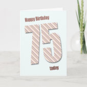 75th誕生日カード カード (正面)