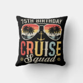 75th誕生日クルーズスクワッドファミリーマッチング クッション (裏面)