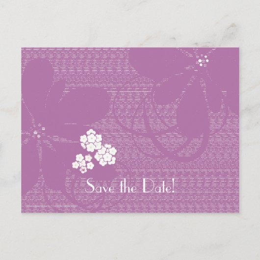 75th誕生日パーティーの名前を保存する 案内ポストカード (正面)