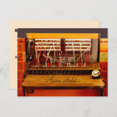 75th誕生日パーティーの招待を保存する 案内ポストカード (正面/裏面)