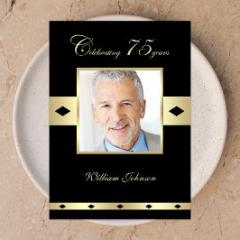 75th誕生日パーティーの招待状の写真75th 招待状