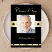 75th誕生日パーティーの招待状の写真75th 招待状