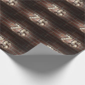 75th誕生日マーキーがレンガで点灯 ラッピングペーパー (角)