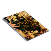 75th誕生祝いオータムカスタムゲストブック ノートブック (右側)