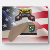 75th レージャー連隊 フォトプラーク (正面)