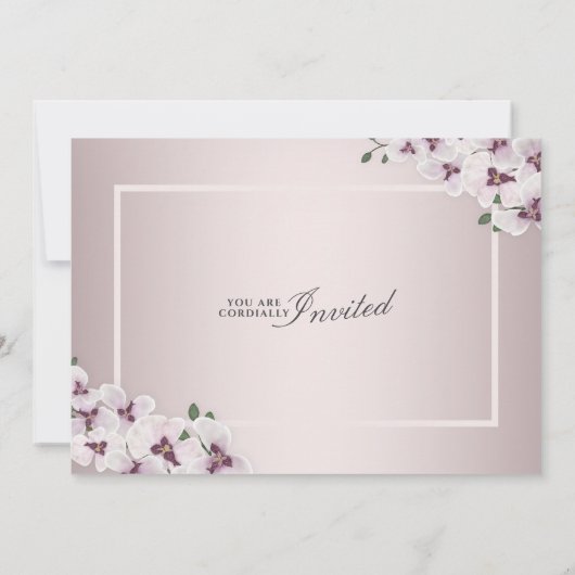 75th Anniversary Graceful Orchid Then And Now 招待状 (裏面)