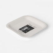 75th Anniversary Party Supplies Wedding Photo ペーパープレート (傾斜あり)