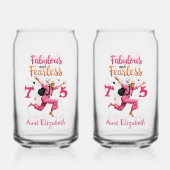 75th Birthday Fabulous Auntie ガラス缶 (正面)