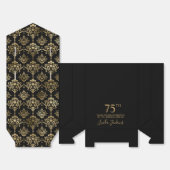 75th Birthday Gold Elegant Thank You  フェイバーボックス (見開き)