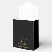 75th Birthday Gold Thank You Favor Box フェイバーボックス (オープン)
