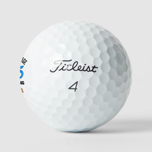 75th Birthday Golf Balls Funny Gift Blue - 12 Pack ゴルフボール (ロゴ)