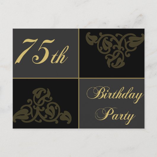75th Birthday Partyの資料 インビテーションポストカード (正面)