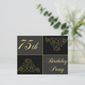 75th Birthday Partyの資料 インビテーションポストカード (スタンド正面)