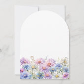 75th Birthday Party September Birth Month Flower  招待状 (裏面)