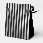 75th Birthday Silver Striped Thank You フェイバーボックス (裏面サイド)