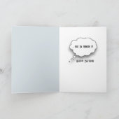 75th Birthday Watercolor Owl In Winter Hat カード (内部)