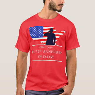 75th D Day Anniversary 1944 2019スペシャルアニバー Tシャツ