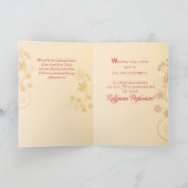 75th Jubilee Anniversary Nun Cross, Swirls, Flower カード (内部)