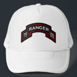 75th Ranger Rgt – 空挺部隊 – 特殊部隊スクロール キャップ<br><div class="desc">ベレー帽のフラッシュ、タブ、帽子や帽子の上でスクロールなどの様々なレンジャー画像。</div>