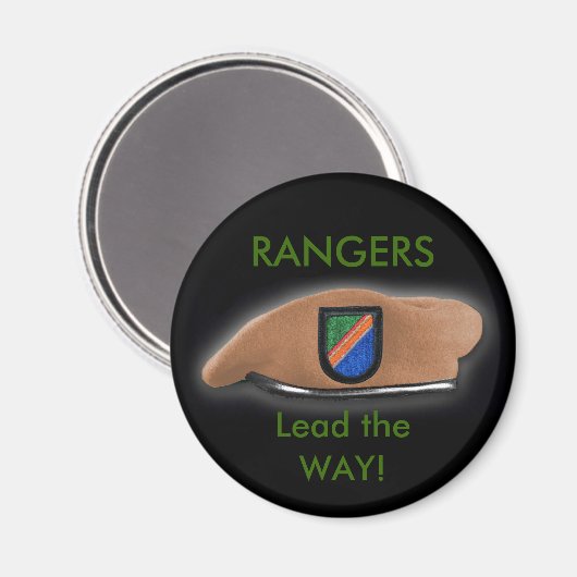 75th rangersパッチ退役軍人第2次世界大戦マグネットのベレットフラッシュ マグネット (正面/裏面)