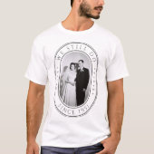 75th Wedding Anniversary Diamond Gift Custom Photo Tシャツ (正面)